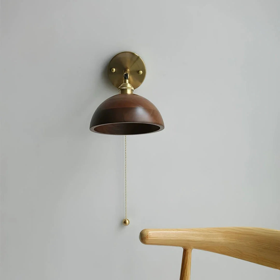 Modern Wall Sconce in walnut for Hallway by AUVIELIGHT