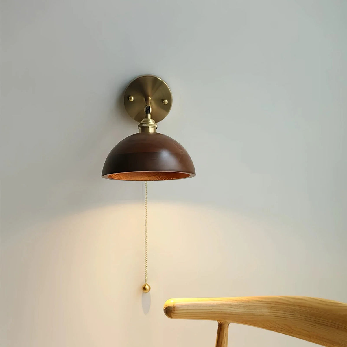Modern Wall Sconce in walnut for Hallway by AUVIELIGHT
