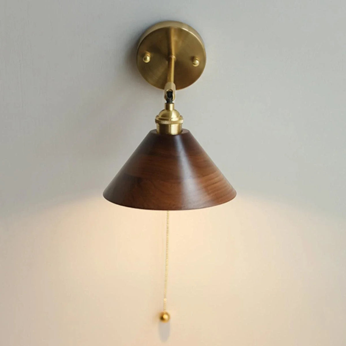 Modern Wall Sconce in walnut for Hallway by AUVIELIGHT