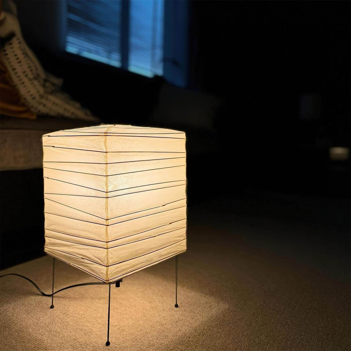 Akari 3X Table Lamp in washi paper for Living Room by AUVIELIGHT