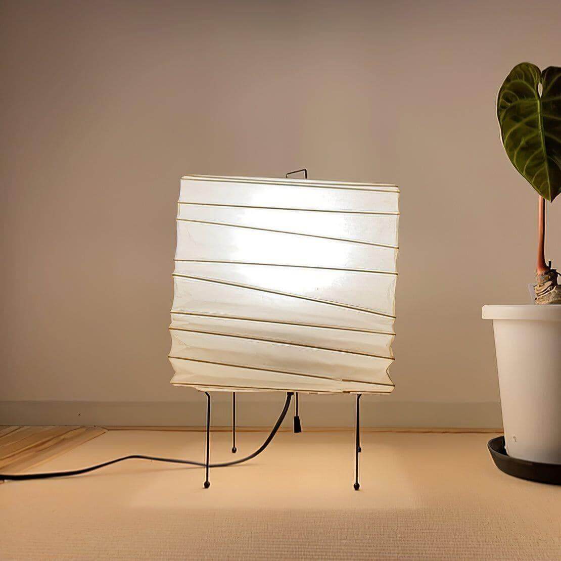 Akari 3X Table Lamp in washi paper for Living Room by AUVIELIGHT