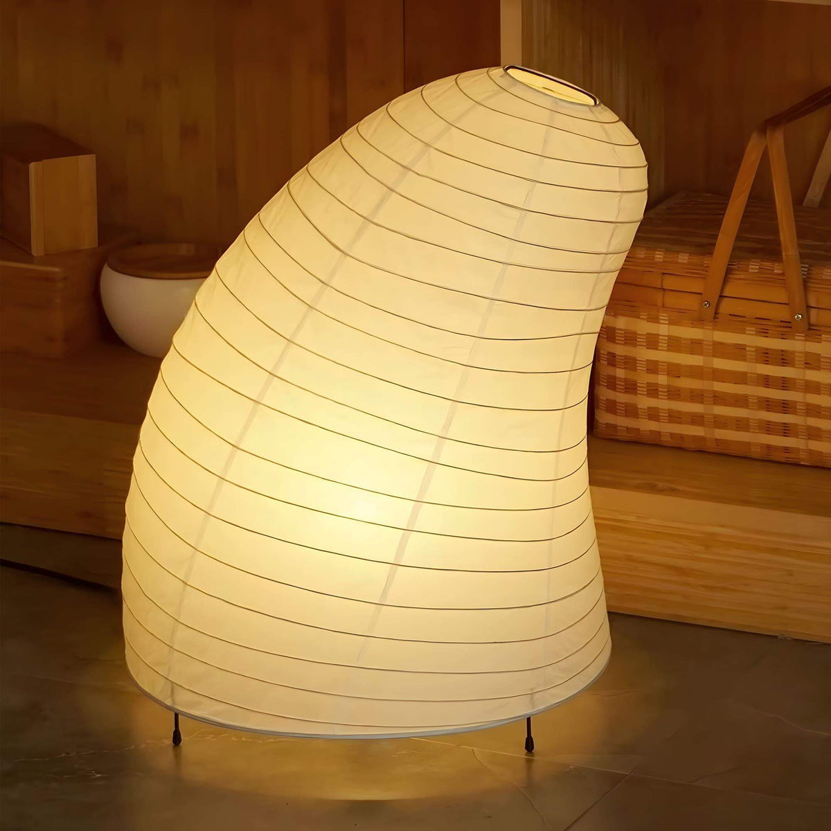 Akari VB-13T Table Lamp in washi paper for Living Room by AUVIELIGHT