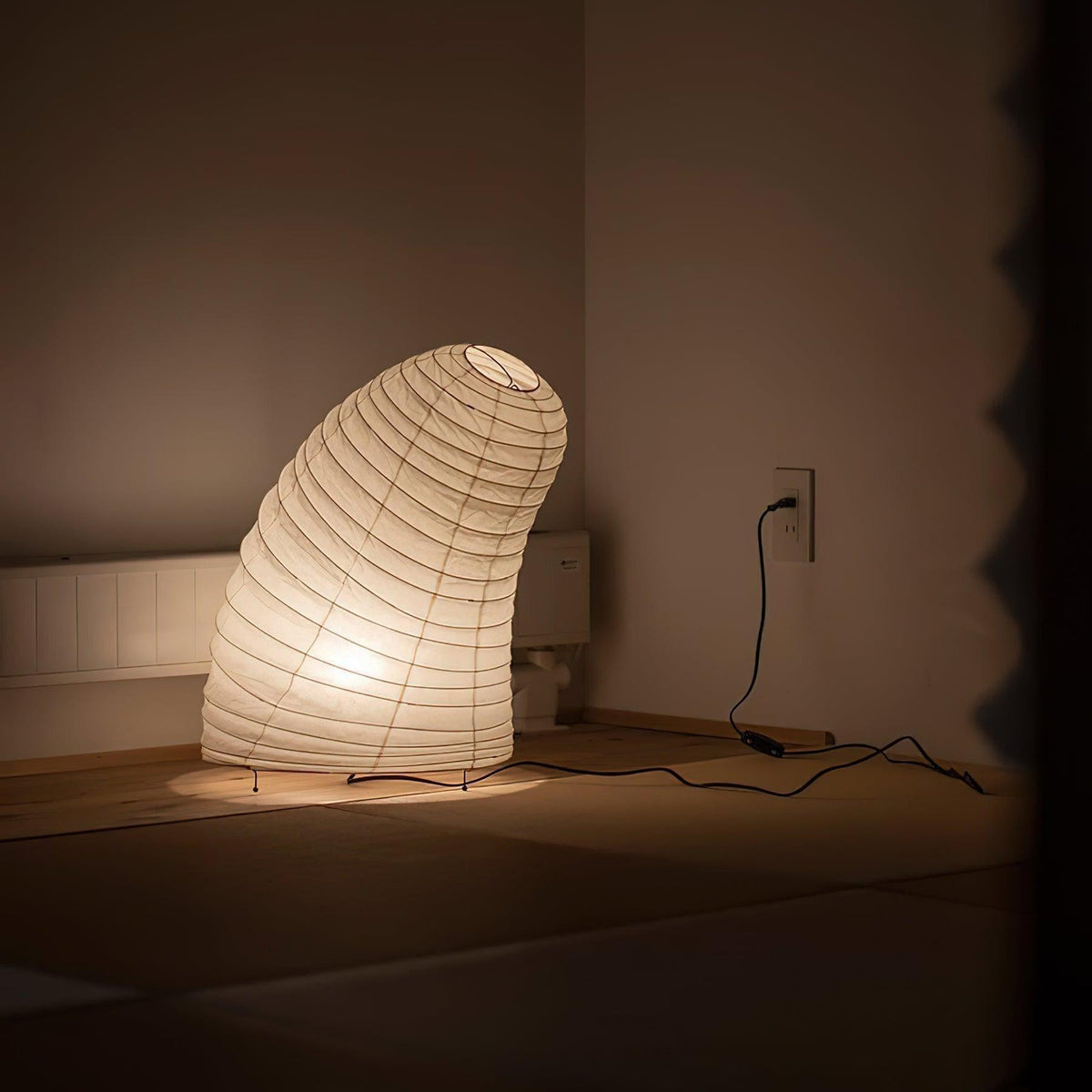 Akari VB-13T Table Lamp in washi paper for Living Room by AUVIELIGHT