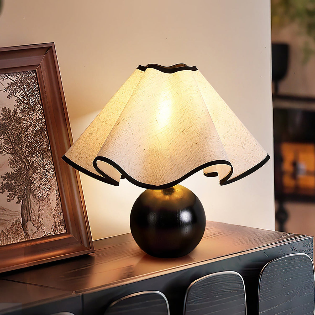 Wavecrest Table Lamp for Living Room by AUVIELIGHT