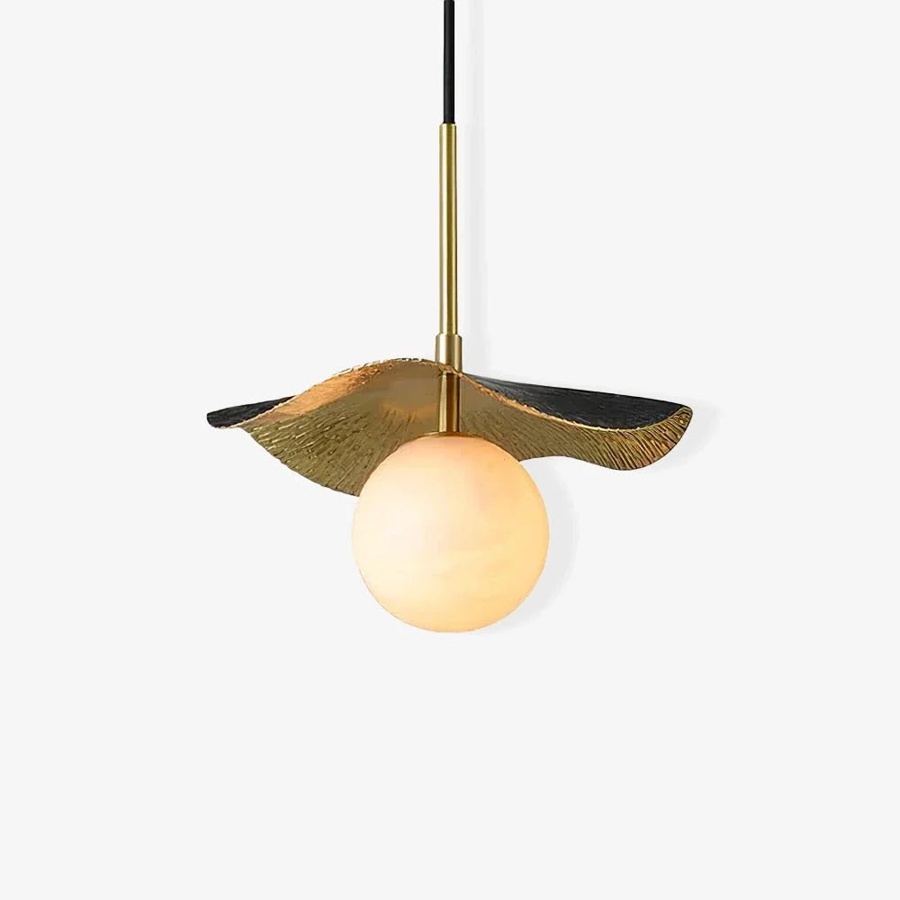 Wavy Pendant Light in alabaster for Kitchen Island by AUVIELIGHT