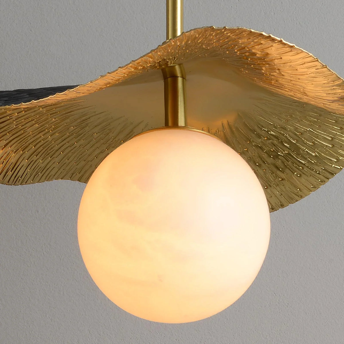 Wavy Pendant Light in alabaster for Kitchen Island by AUVIELIGHT