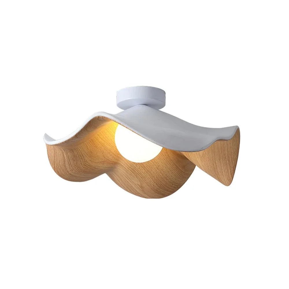 Wavy Lotus Flush Mount for Low Ceilings by AUVIELIGHT