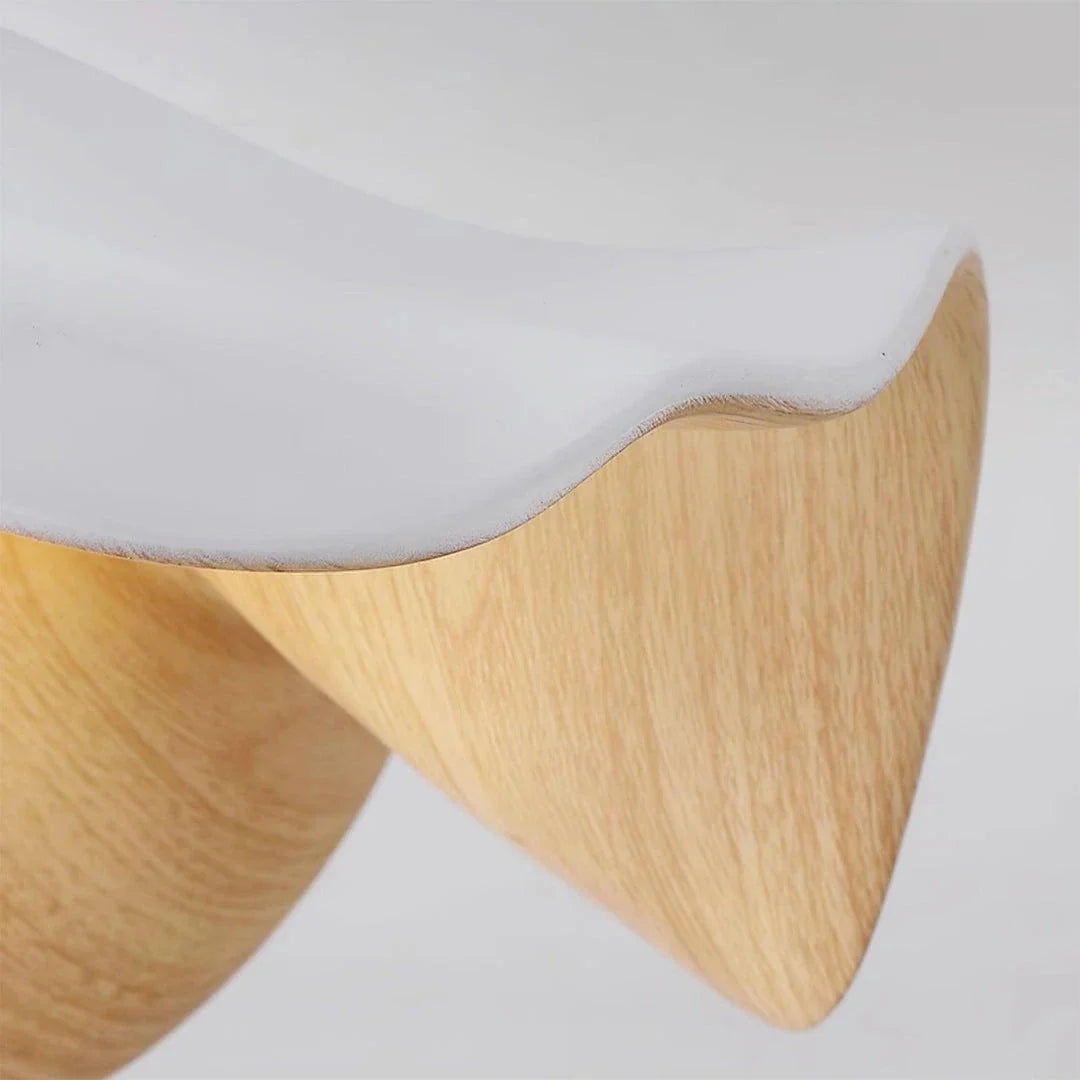 Wavy Lotus Flush Mount for Low Ceilings by AUVIELIGHT