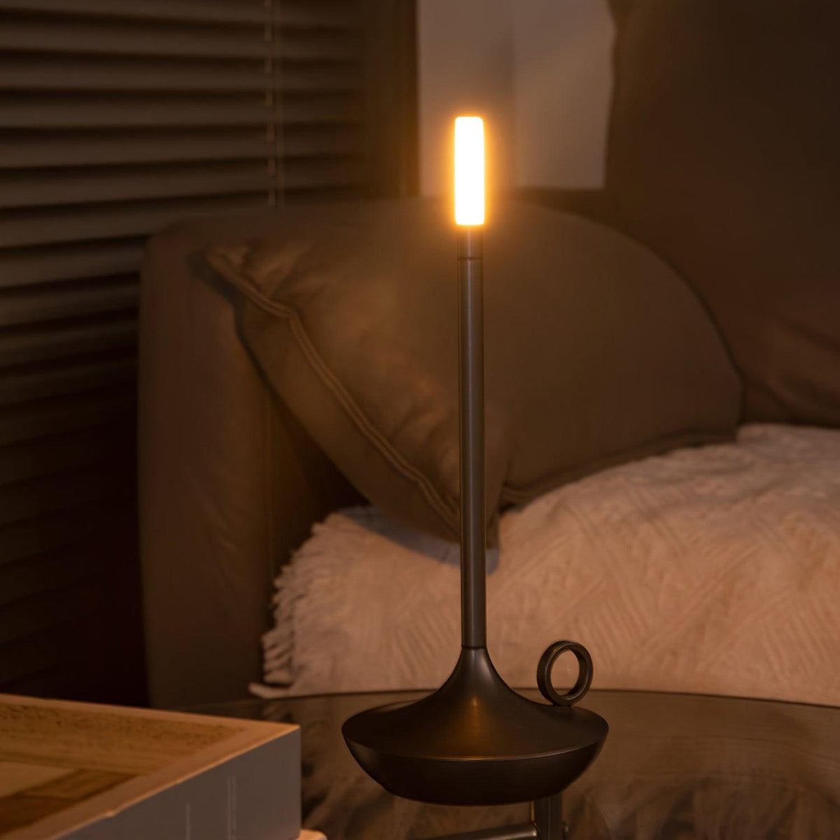 Wick Table Lamp for Living Room by AUVIELIGHT