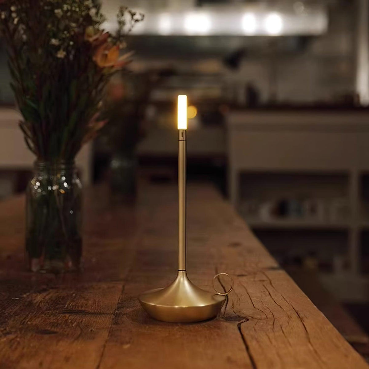 Wick Table Lamp for Living Room by AUVIELIGHT