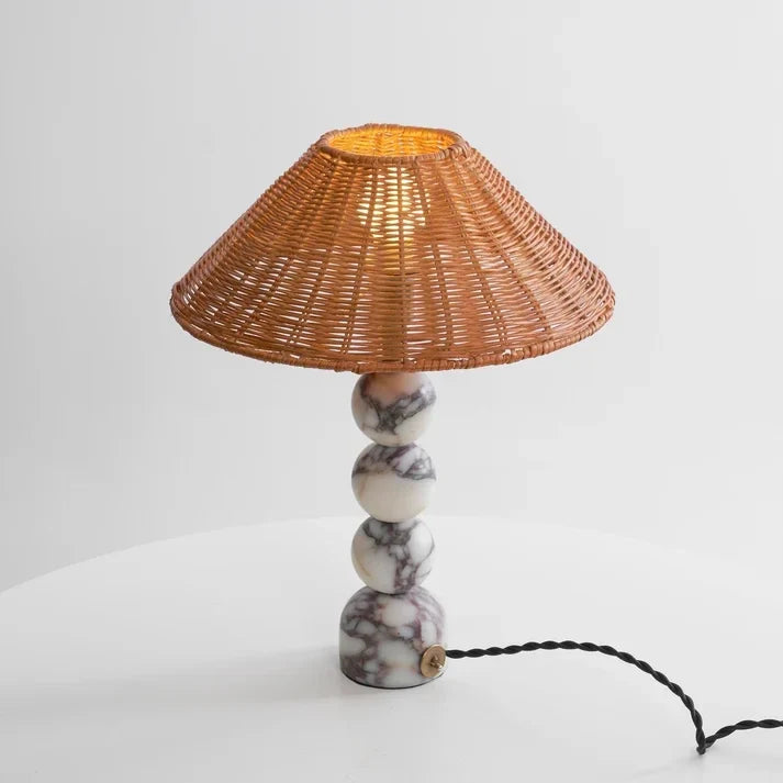 Woven Sphere Lamp in marble for Living Room by AUVIELIGHT