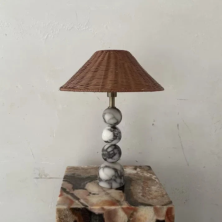 Woven Sphere Lamp in marble for Living Room by AUVIELIGHT