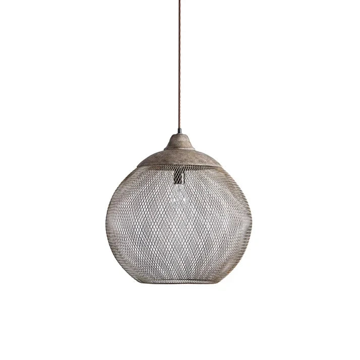Woven Wire Globe Pendant Light for Kitchen Island by AUVIELIGHT