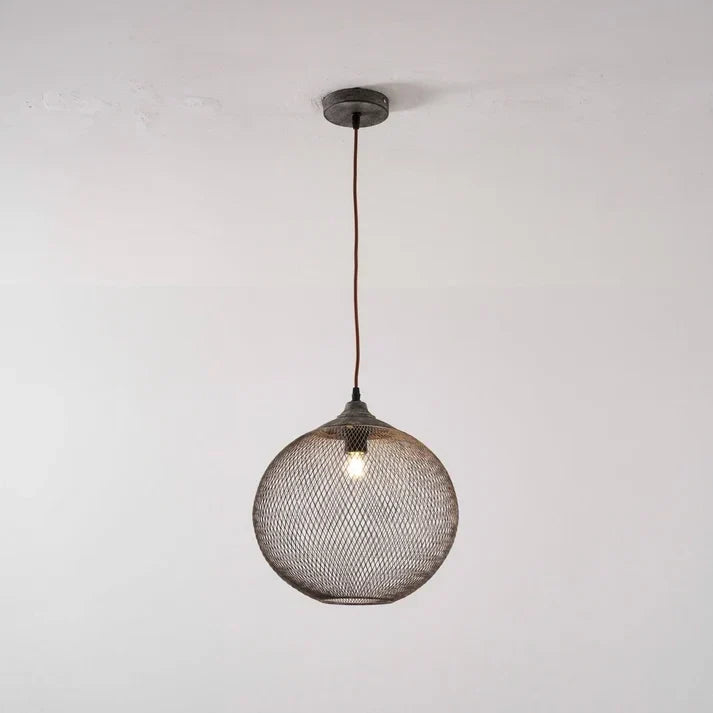 Woven Wire Globe Pendant Light for Kitchen Island by AUVIELIGHT