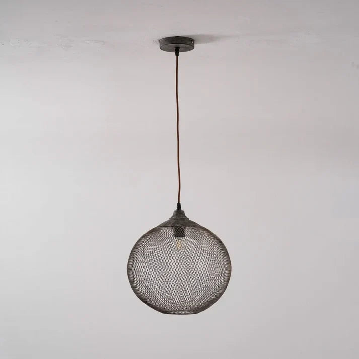 Woven Wire Globe Pendant Light for Kitchen Island by AUVIELIGHT