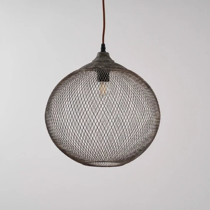 Woven Wire Globe Pendant Light for Kitchen Island by AUVIELIGHT