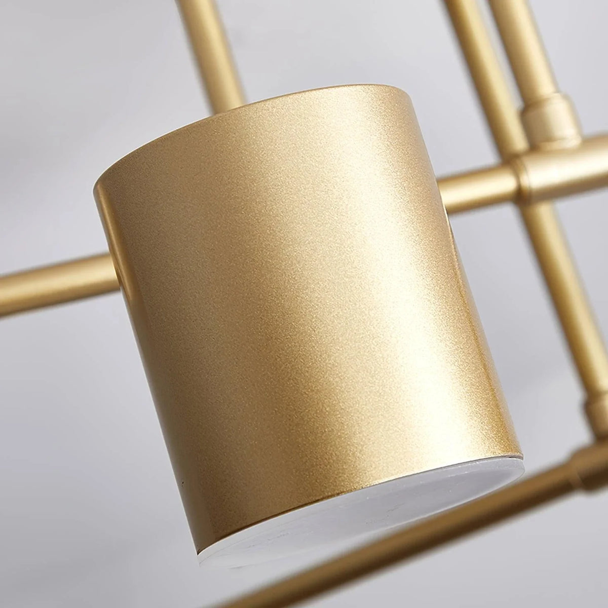 Zane 6-Light Geometric Semi-Flush Mount for Low Ceilings by AUVIELIGHT
