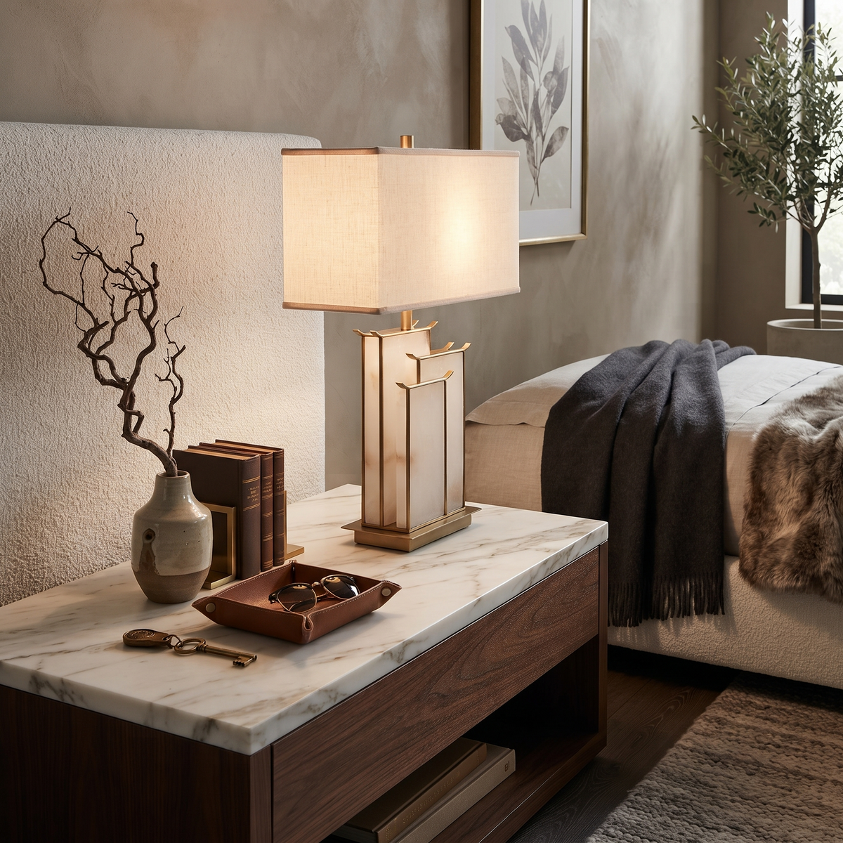 Zen Horizon Table Lamp for Living Room by AUVIELIGHT