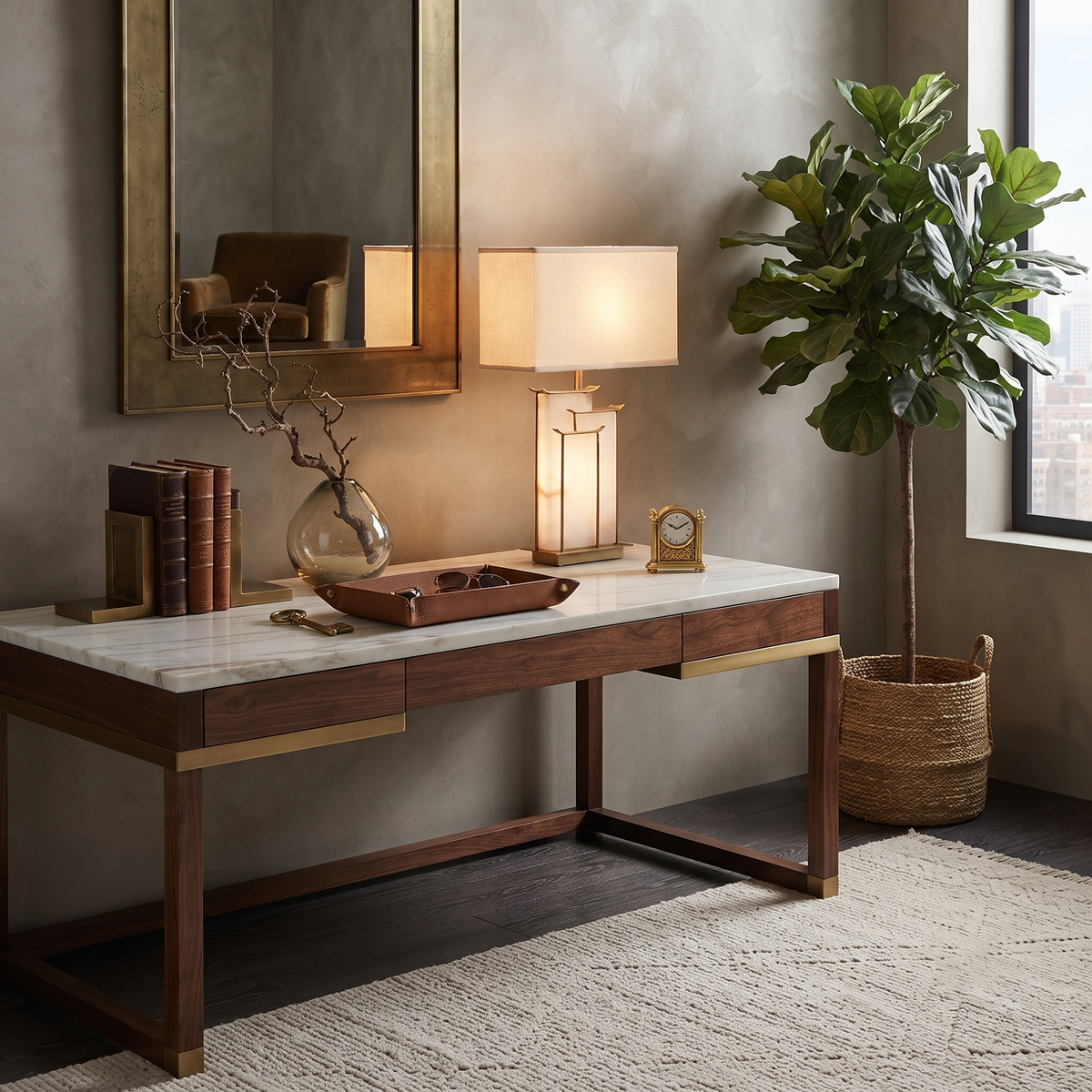 Zen Horizon Table Lamp for Living Room by AUVIELIGHT