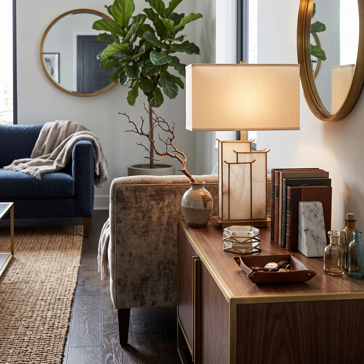 Zen Horizon Table Lamp for Living Room by AUVIELIGHT