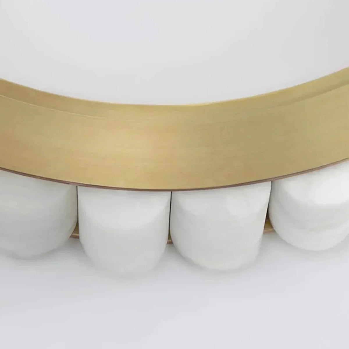 2-Tier Floating Chandelier in alabaster for Dining Room by AUVIELIGHT