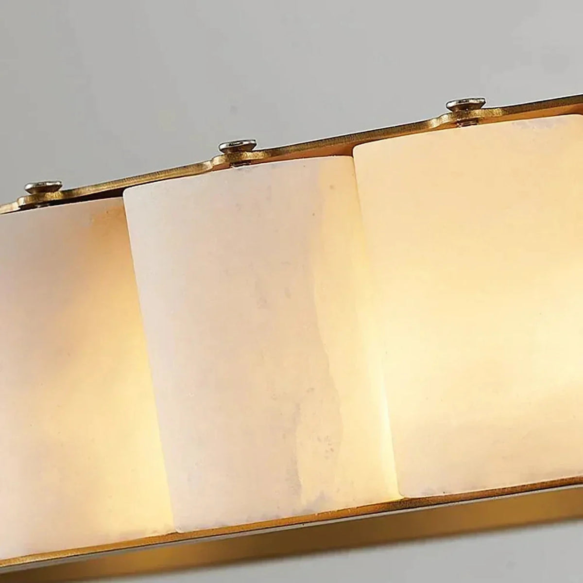 2-Tier Floating Chandelier in alabaster for Dining Room by AUVIELIGHT