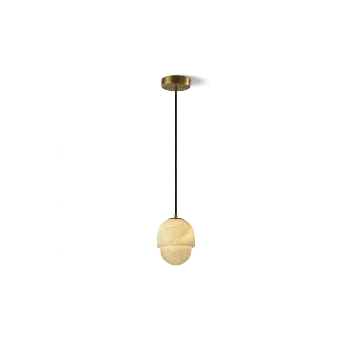 Acorn Alabaster Pendant Light by AUVIELIGHT