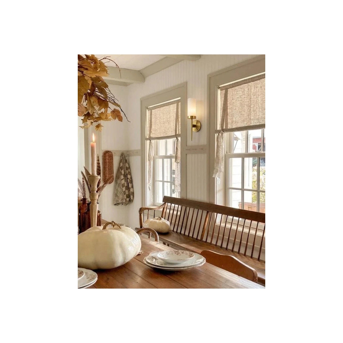 Aethel Alabaster Torch Wall Sconce light fixture by AUVIELIGHT