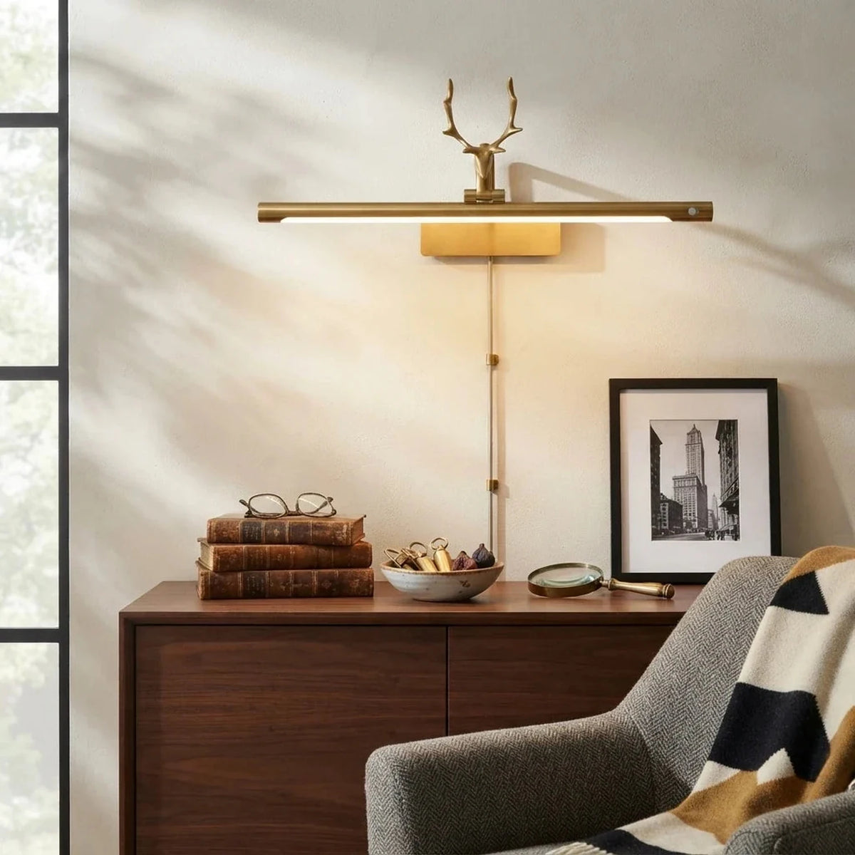 Antler Gallery Light for Living Room by AUVIELIGHT