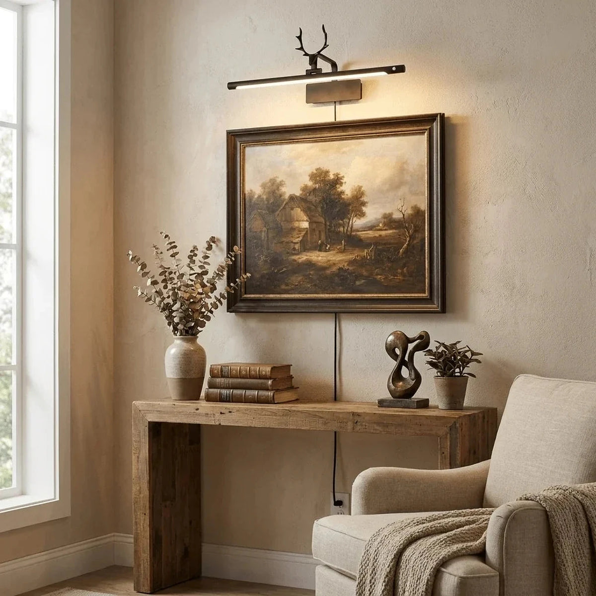 Antler Gallery Light for Living Room by AUVIELIGHT