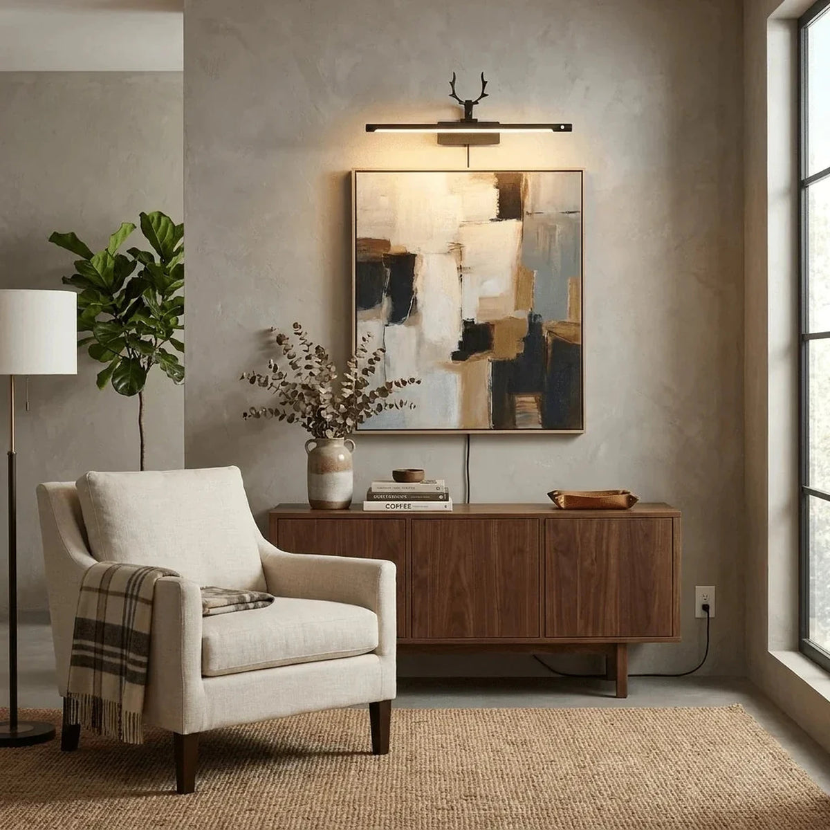 Antler Gallery Light for Living Room by AUVIELIGHT