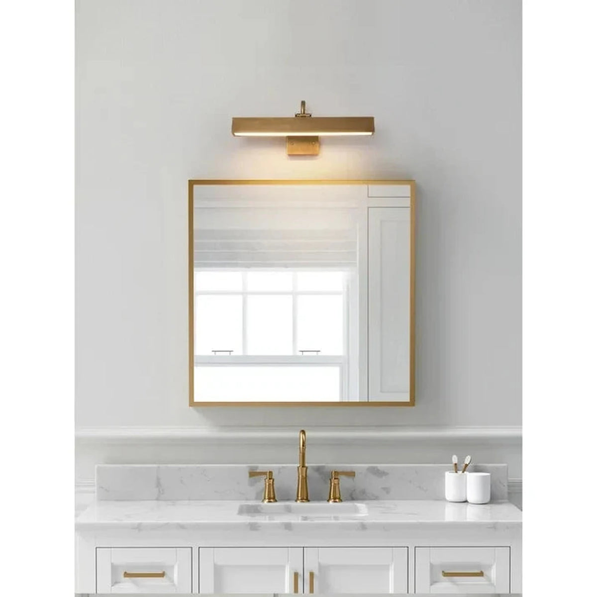 Architectural Picture Light in antique brass for Living Room by AUVIELIGHT