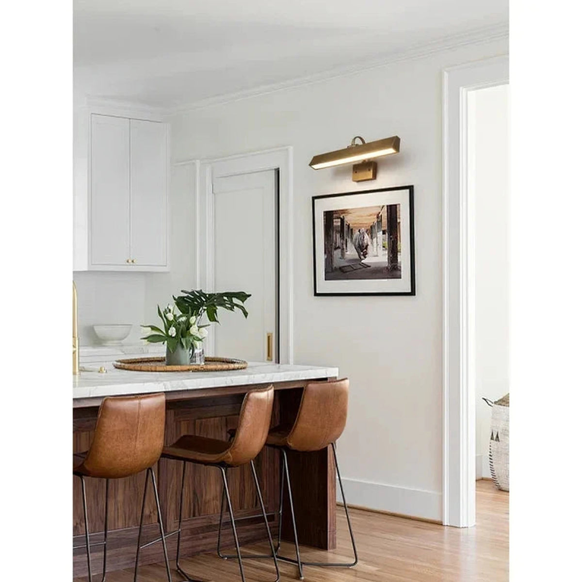 Architectural Picture Light in antique brass for Living Room by AUVIELIGHT