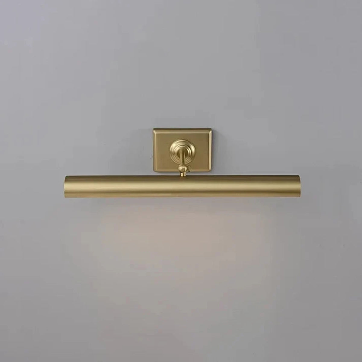 Architectural Picture Light in brushed brass for Living Room by AUVIELIGHT, 2 heads L 48 × W 10 × H 22.5 cm / L 18.9″ × W 3.9″ × H 8.9″ /