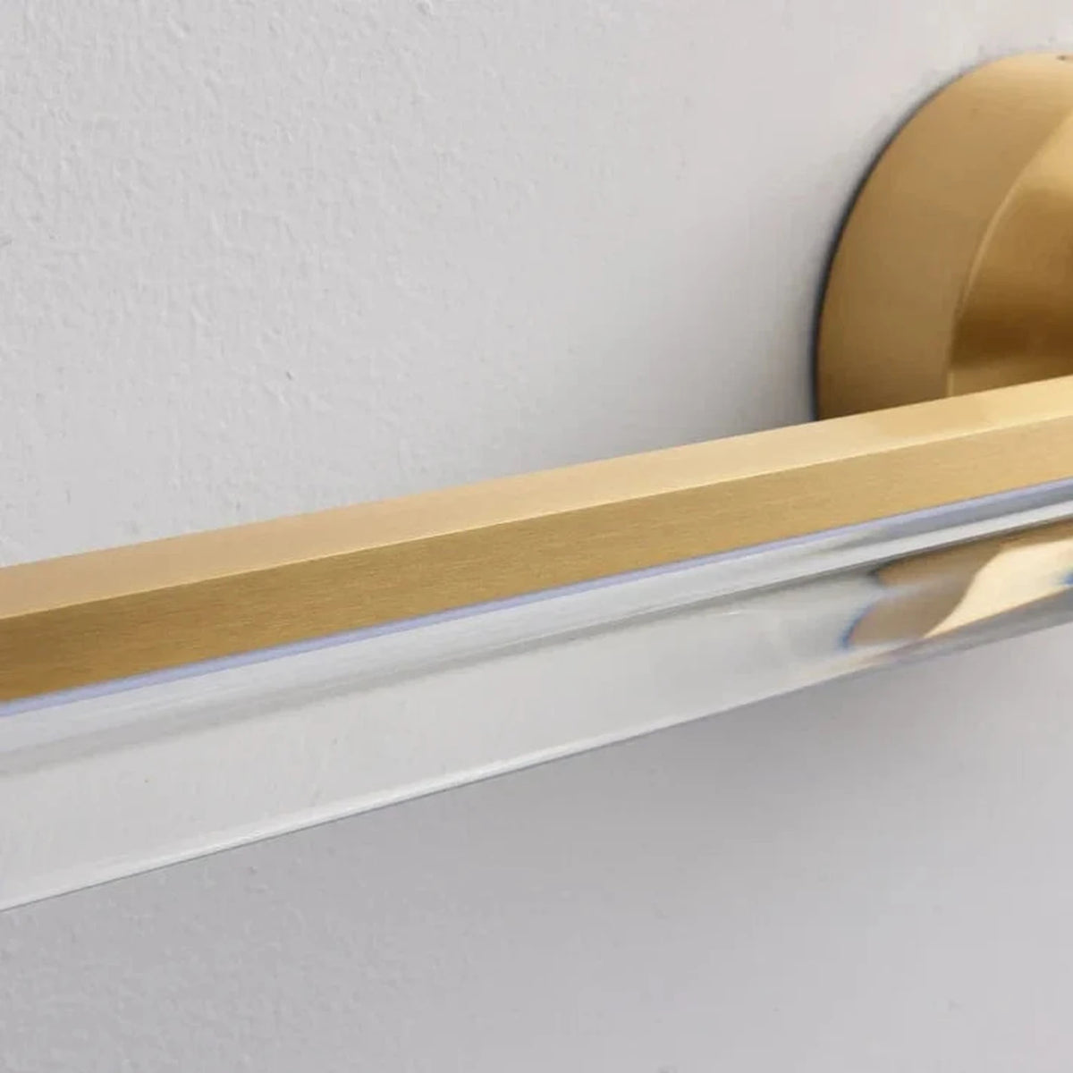 Architectural Vanity Light in brushed brass for Bathroom by AUVIELIGHT