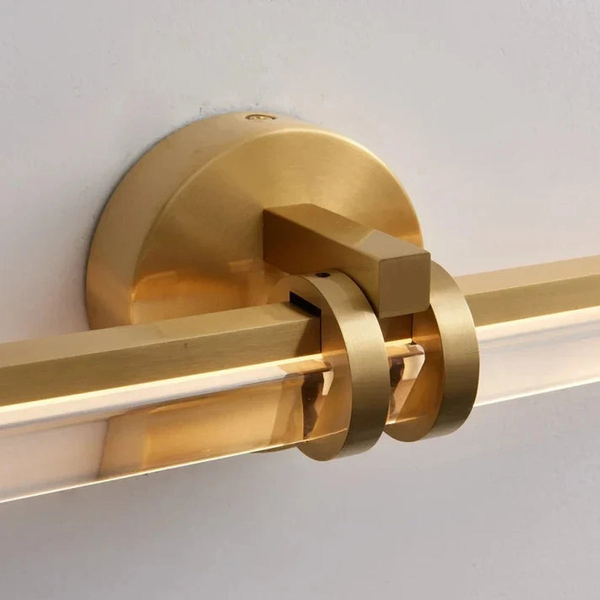 Architectural Vanity Light in brushed brass for Bathroom by AUVIELIGHT