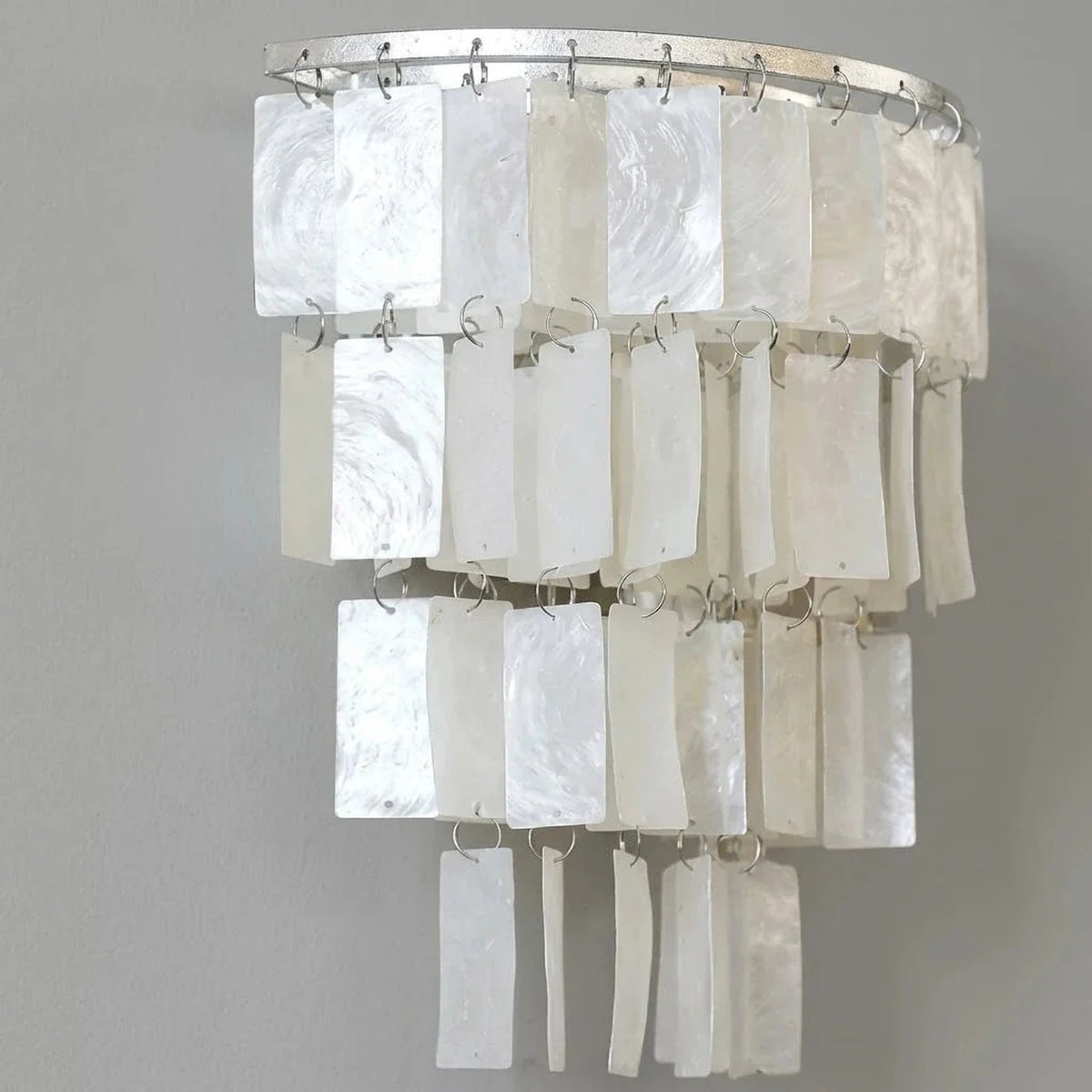 Artisan Shell Rectangle Wall Light for Hallway by AUVIELIGHT