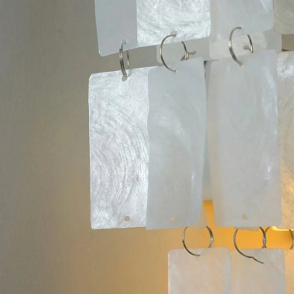 Artisan Shell Rectangle Wall Light for Hallway by AUVIELIGHT