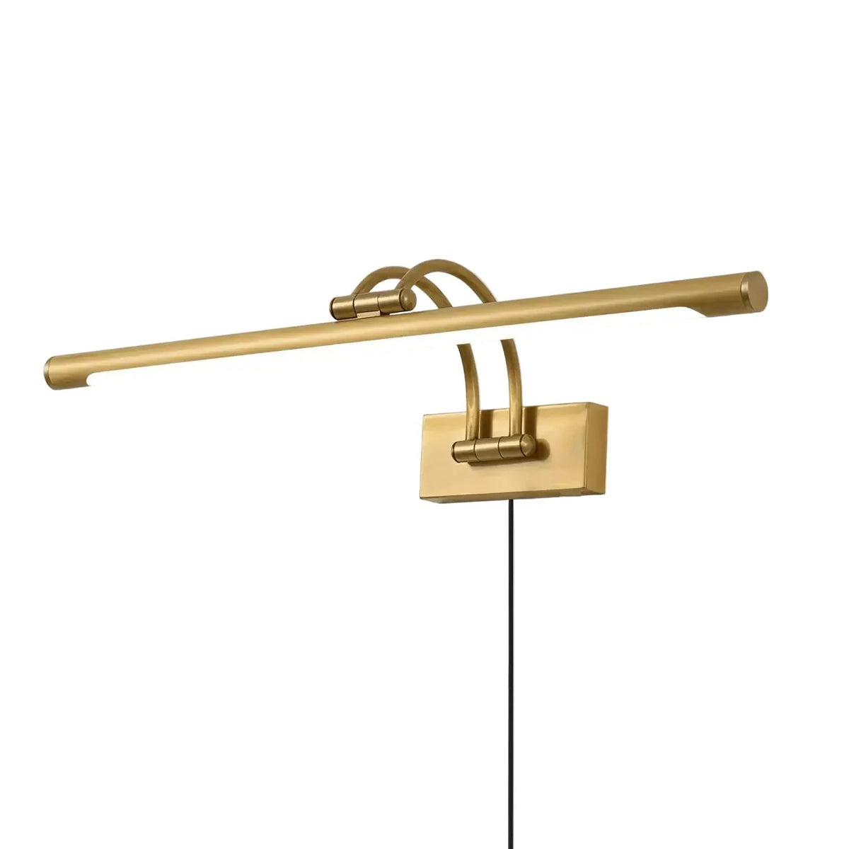 Artwork Display Curved Picture Light in brass for Living Room by AUVIELIGHT