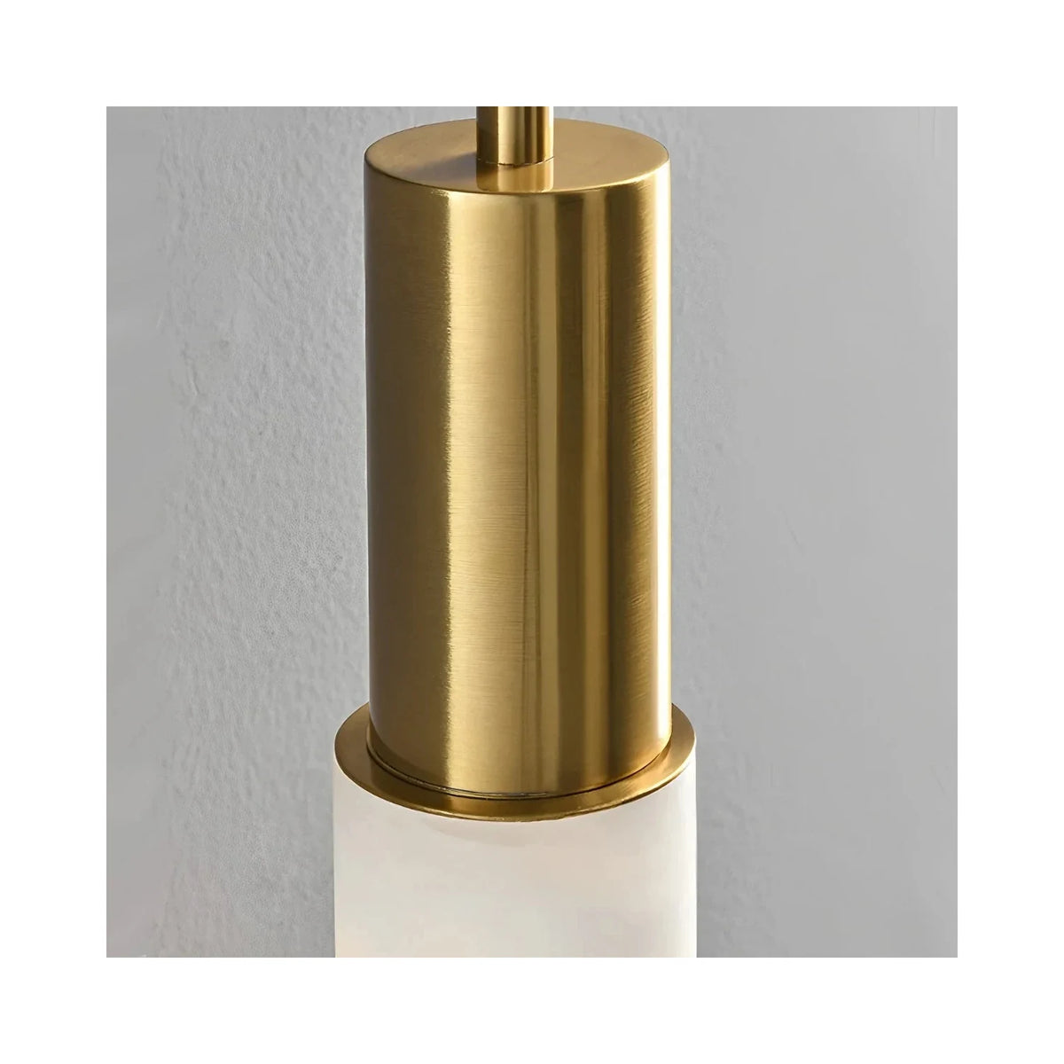 Atrium Brass Alabaster Sconce light fixture by AUVIELIGHT