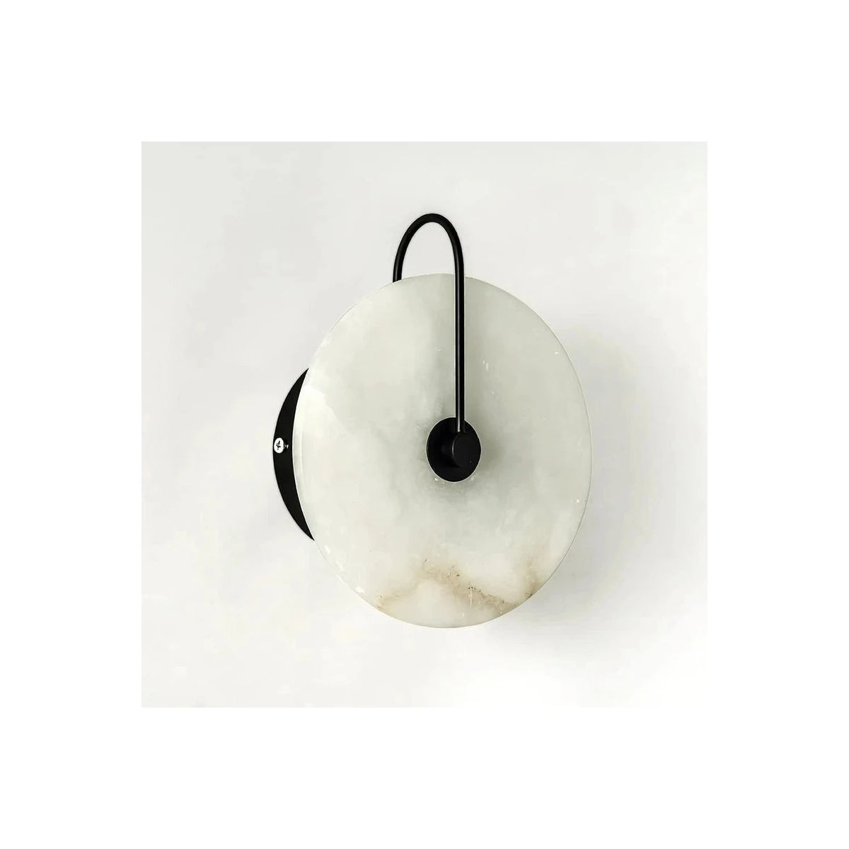 Aura Alabaster Disc Wall Sconce light fixture by AUVIELIGHT
