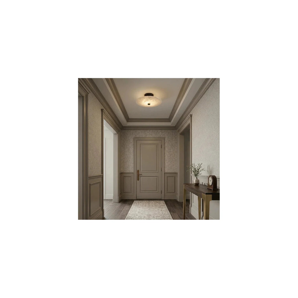 AuraStone Alabaster Flush Mount Light by AUVIELIGHT