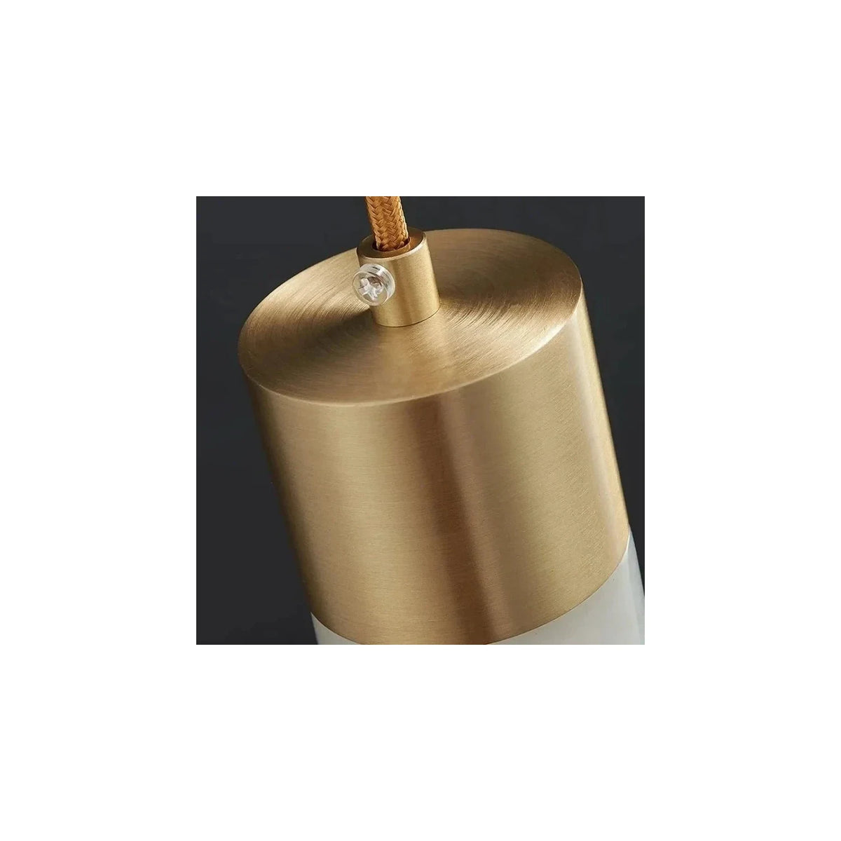Aurelia Brass Alabaster Pendant light fixture by AUVIELIGHT