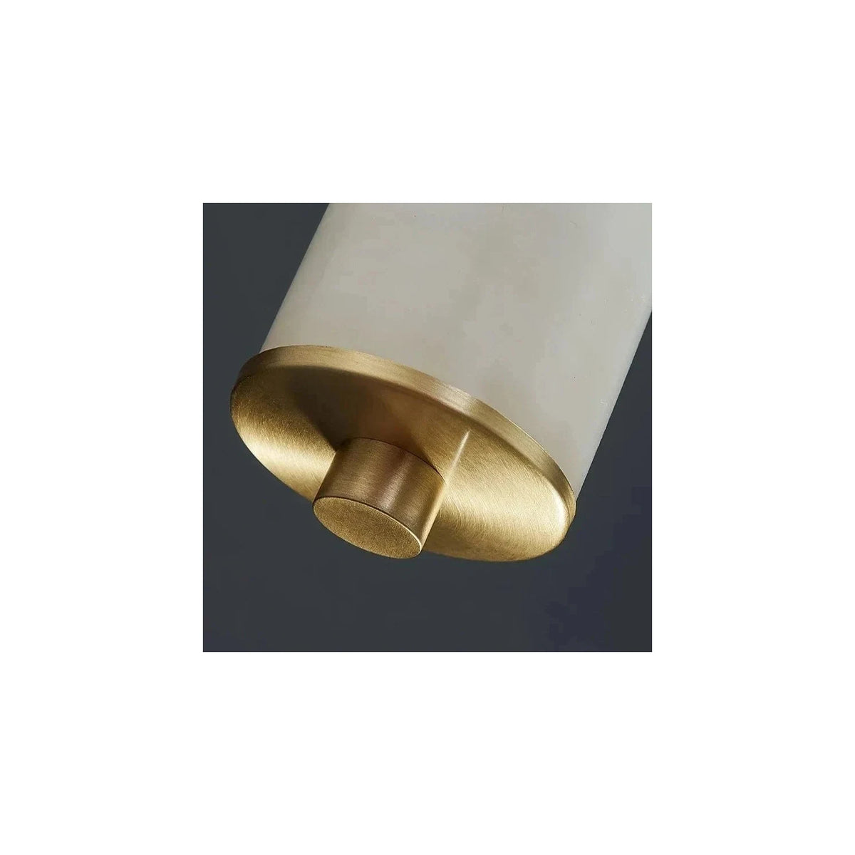 Aurelia Brass Alabaster Pendant light fixture by AUVIELIGHT