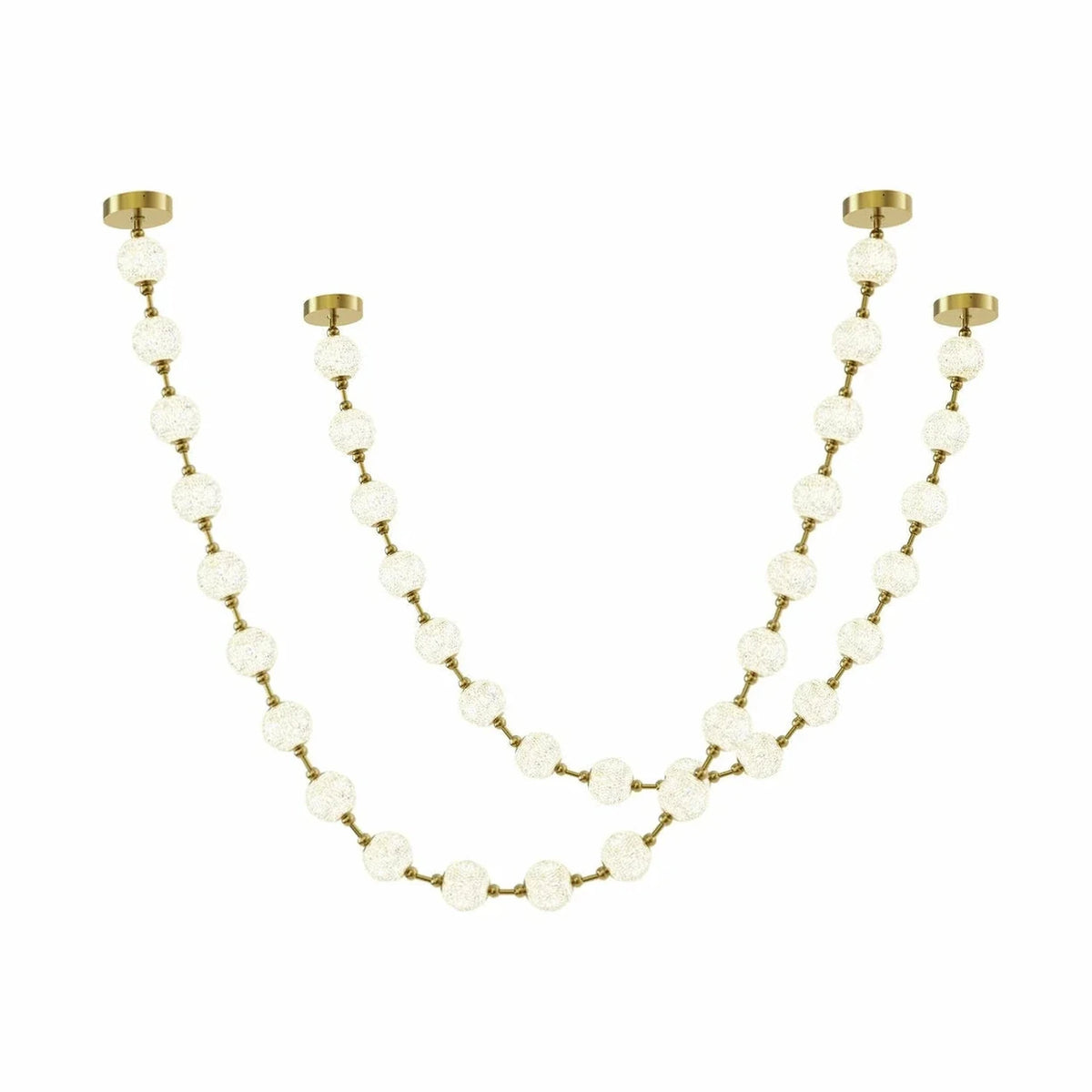 Beaded Strand Chandelier for Dining Room light fixture by AUVIELIGHT