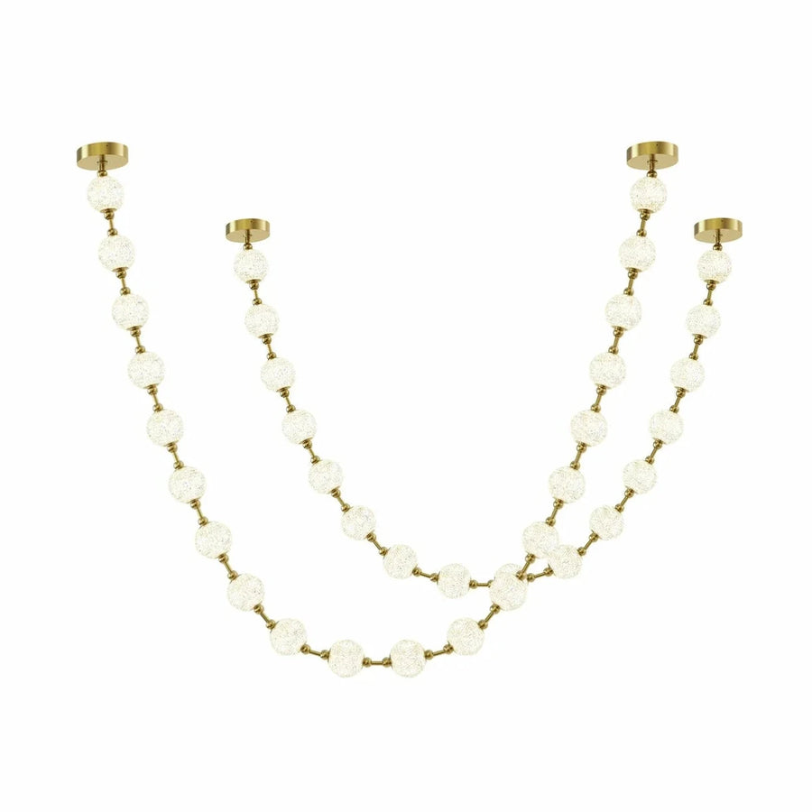 Beaded Strand Chandelier for Dining Room light fixture by AUVIELIGHT