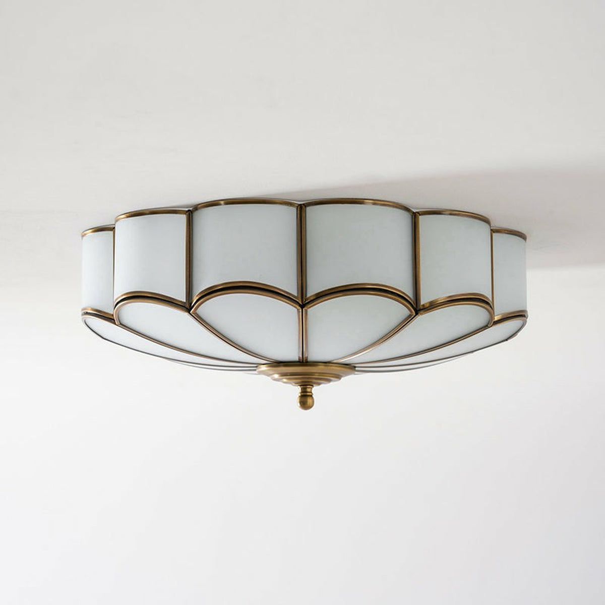 Bloom Scalloped Flush Mount for Low Ceilings light fixture by AUVIELIGHT