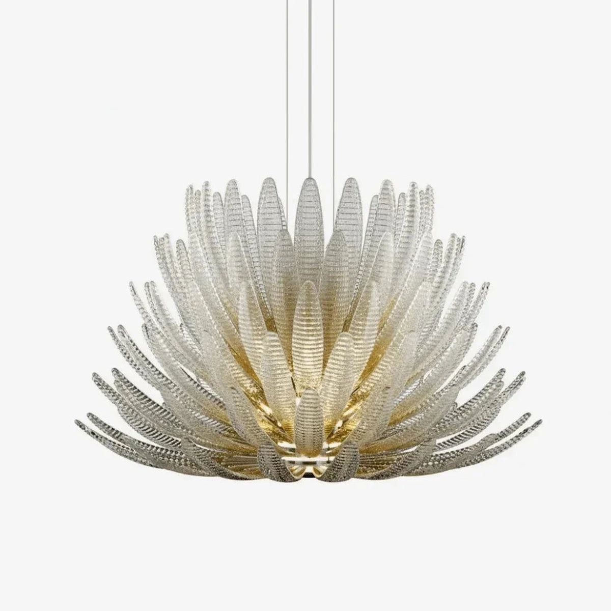 Blooming Lotus Chandelier in glass for Dining Room by AUVIELIGHT