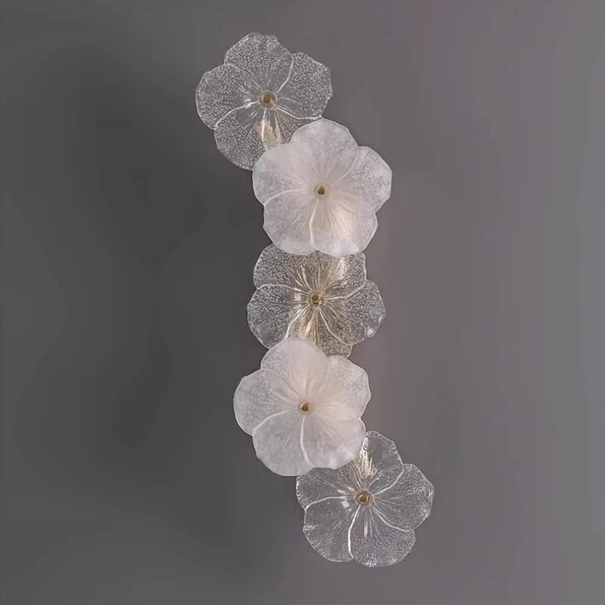 Botanical Blossom Wall Sconce in glass for Hallway by AUVIELIGHT