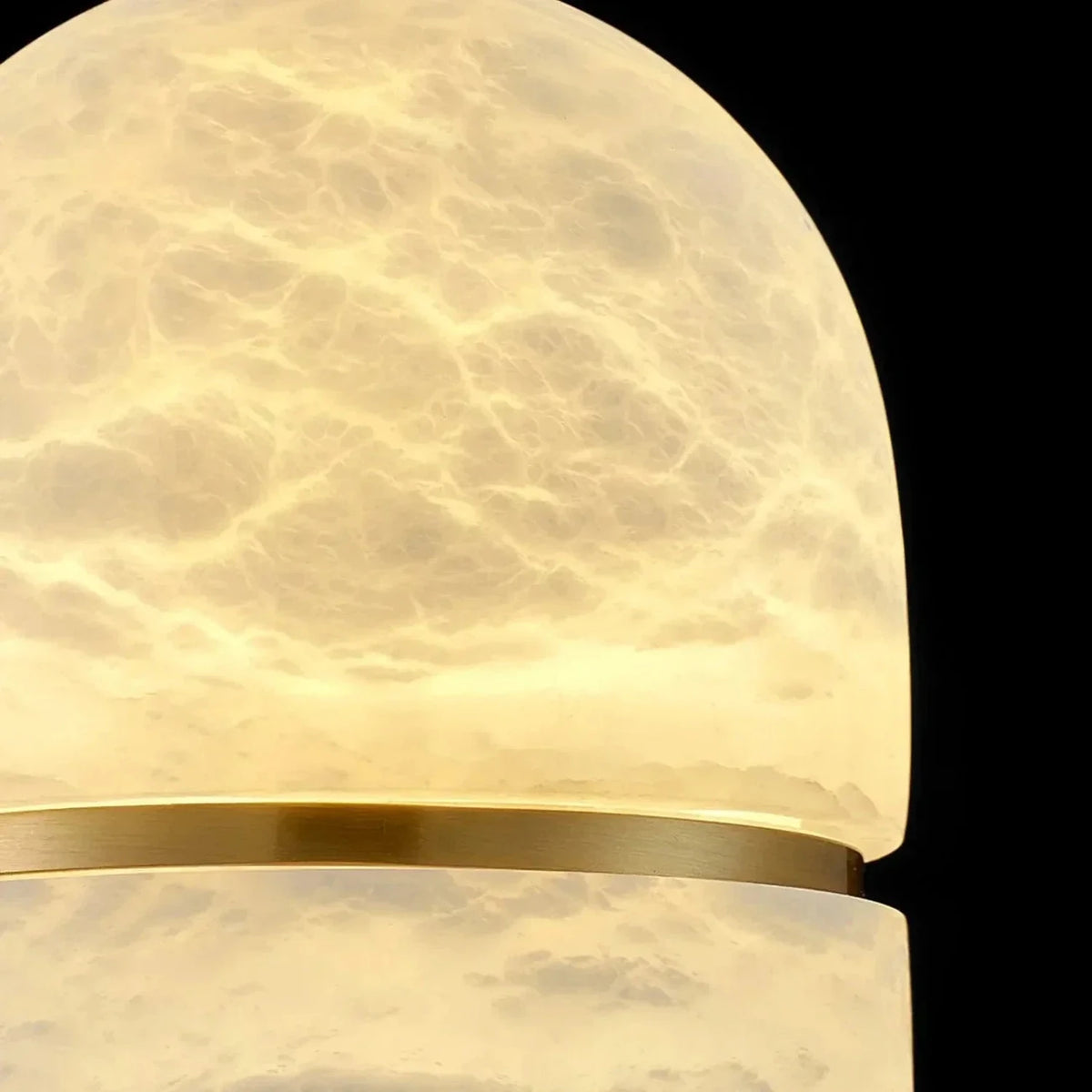 Capsule Pendant Light in alabaster for Kitchen Island by AUVIELIGHT